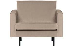 WOOOD &Scaron;edohněd&eacute; sametov&eacute; křeslo Raden