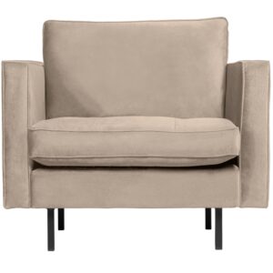 WOOOD &Scaron;edohněd&eacute; sametov&eacute; křeslo Raden s pro&scaron;&iacute;v&aacute;n&iacute;m