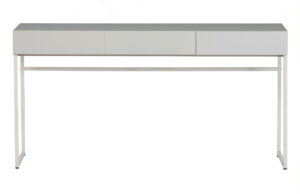 WOOOD &Scaron;ed&yacute; borovicov&yacute; toaletn&iacute; stolek Grime 150 x 49 cm