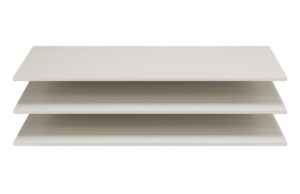 WOOOD Set tř&iacute; světle b&eacute;žov&yacute;ch dřevěn&yacute;ch polic do skř&iacute;ně Rain 107 x 53 cm