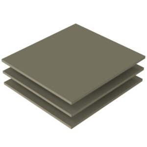 WOOOD Set tř&iacute; tmavě zelen&yacute;ch dřevěn&yacute;ch polic do skř&iacute;ně Alden 52 x 57 cm