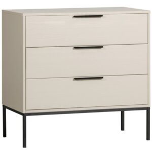 WOOOD Světle b&eacute;žov&aacute; dřevěn&aacute; komoda Mutas 94 x 52 cm