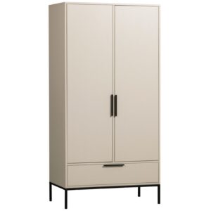 WOOOD Světle b&eacute;žov&aacute; dřevěn&aacute; &scaron;atn&iacute; skř&iacute;ň Mutas 200 x 100 cm