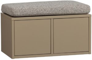 WOOOD Světle hněd&aacute; dřevěn&aacute; lavice se sed&aacute;kem Tina 80 x 44 cm