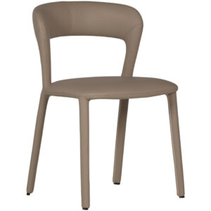 WOOOD Světle hněd&aacute; koženkov&aacute; j&iacute;deln&iacute; židle Noble