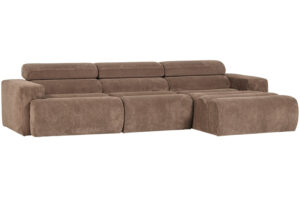 WOOOD Světle hněd&aacute; man&scaron;estrov&aacute; rohov&aacute; pohovka Novi 300 cm