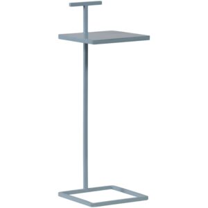 WOOOD Světle modr&yacute; kovov&yacute; odkl&aacute;dac&iacute; stolek Toste 22 x 22 cm