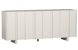 WOOOD Světle &scaron;ed&aacute; dřevěn&aacute; komoda Basu 200 x 85 cm