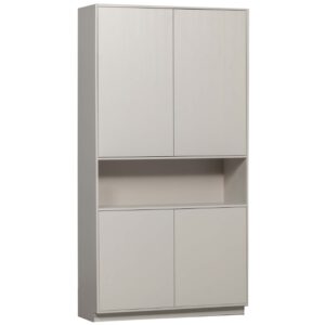 WOOOD Světle &scaron;ed&aacute; dřevěn&aacute; &scaron;atn&iacute; skř&iacute;ň Frederica 210 x 110 cm