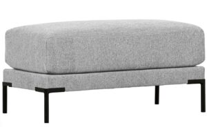 WOOOD Světle &scaron;ed&aacute; l&aacute;tkov&aacute; podnožka Coulee 100 x 50 cm