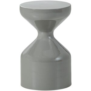 WOOOD Světle &scaron;ed&yacute; kovov&yacute; odkl&aacute;dac&iacute; stolek Floyd 30 cm