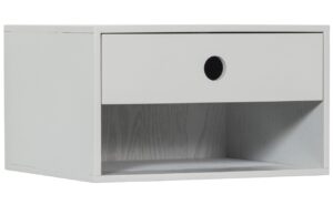 WOOOD Světle &scaron;ed&yacute; z&aacute;věsn&yacute; nočn&iacute; stolek Ancy 34 x 30 cm