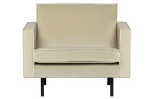 WOOOD Světle zelen&eacute; sametov&eacute; křeslo Raden