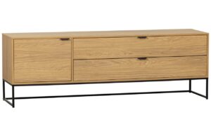 WOOOD TV stolek Sinai 180 x 44 cm s dubov&yacute;m dekorem