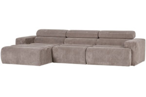 WOOOD Tmavě b&eacute;žov&aacute; man&scaron;estrov&aacute; rohov&aacute; pohovka Novi 300 cm