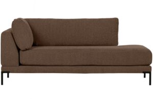 WOOOD Tmavě hněd&aacute; l&aacute;tkov&aacute; leno&scaron;ka Coulee 200 cm