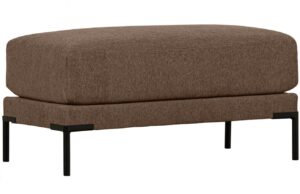 WOOOD Tmavě hněd&aacute; l&aacute;tkov&aacute; podnožka Coulee 100 x 50 cm