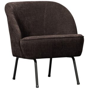 WOOOD Tmavě hněd&eacute; čalouněn&eacute; křeslo Tergi