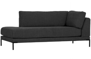 WOOOD Tmavě &scaron;ed&aacute; l&aacute;tkov&aacute; leno&scaron;ka Coulee 200 cm