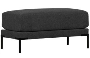 WOOOD Tmavě &scaron;ed&aacute; l&aacute;tkov&aacute; podnožka Coulee 100 x 50 cm