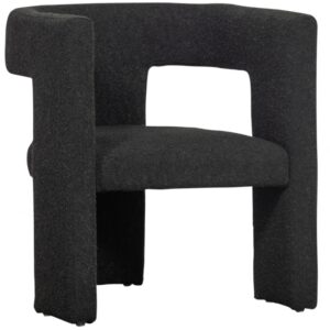 WOOOD Tmavě &scaron;ed&eacute; l&aacute;tkov&eacute; křeslo Boem