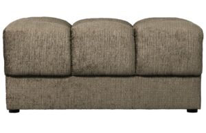 WOOOD Tmavě zelen&aacute; sametov&aacute; podnožka Restella 82 x 61 cm