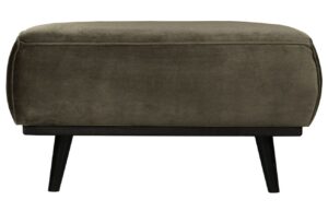 WOOOD Tmavě zelen&aacute; sametov&aacute; podnožka Twilight