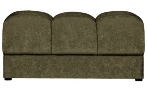 WOOOD Zelen&aacute; čalouněn&aacute; podnožka Restella 82 x 61 cm