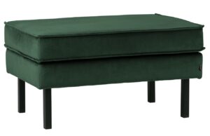 WOOOD Zelen&aacute; sametov&aacute; podnožka Raden