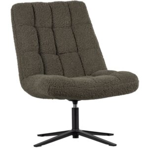 WOOOD Zelen&eacute; l&aacute;tkov&eacute; otočn&eacute; křeslo Jonnie