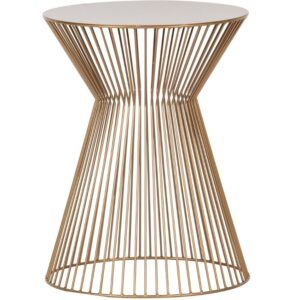 WOOOD Zlat&yacute; kovov&yacute; odkl&aacute;dac&iacute; stolek Timon 35 cm