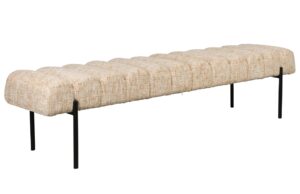 White Label B&eacute;žov&aacute; čalouněn&aacute; Lavice WLL JETHRO 180 cm