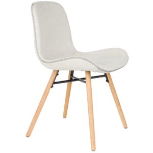 White Label B&eacute;žov&aacute; čalouněn&aacute; j&iacute;deln&iacute; židle WLL LESTER