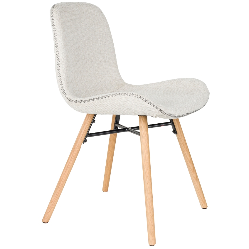 White Label Béžová čalouněná jídelní židle WLL LESTER