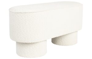 White Label B&iacute;l&aacute; boucl&eacute; lavice WLL MARCOS 93 cm