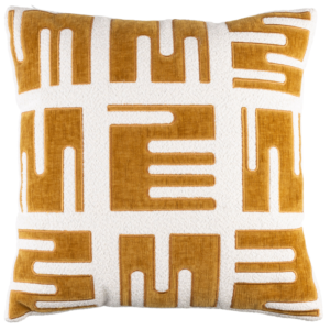 White Label B&iacute;lo-žlut&yacute; pol&scaron;t&aacute;ř WLL CLYDE 42 x 42 cm