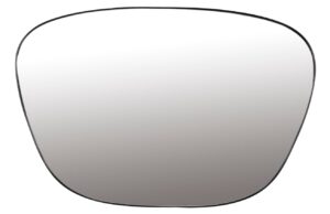 White Label Čern&eacute; kovov&eacute; z&aacute;věsn&eacute; zrcadlo WLL LINA