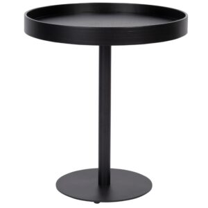 White Label Čern&yacute; dřevěn&yacute; odkl&aacute;dac&iacute; stolek WLL YURI 40 cm