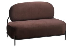 White Label Hněd&aacute; pohovka POLLY 124