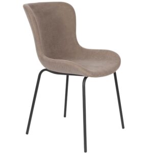 White Label Hnědo &scaron;ed&aacute; man&scaron;estrov&aacute; j&iacute;deln&iacute; židle WLL JUNZO