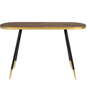 White Label Hněd&yacute; jasanov&yacute; toaletn&iacute; stolek WLL DENISE 121x41 cm