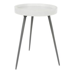 White Label Mramorov&yacute; odkl&aacute;dac&iacute; stolek KARRARA 33 cm