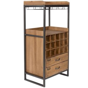 White Label Př&iacute;rodn&iacute; dřevěn&aacute; vinot&eacute;ka WLL EDGAR