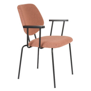 White Label Růžov&aacute; j&iacute;deln&iacute; židle ZELO