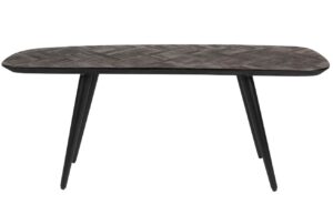 White Label Tmavě hněd&aacute; teakov&aacute; lavice WLL WEBSTER 118 cm