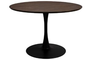 White Label Tmavě hněd&yacute; j&iacute;deln&iacute; stůl WLL RAKU 110 cm