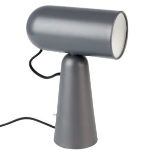 White Label Tmavě &scaron;ed&aacute; stoln&iacute; lampa WLL VESPER