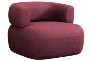 Windsor & Co Bordově červen&eacute; křeslo Aldrin