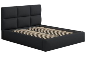 Windsor & Co Čern&aacute; dvoulůžkov&aacute; postel Libera 160 x 200 cm s &uacute;ložn&yacute;m prostorem