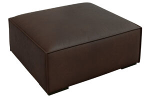 Windsor & Co Kožen&aacute; podnožka Madame 100 x 100 cm